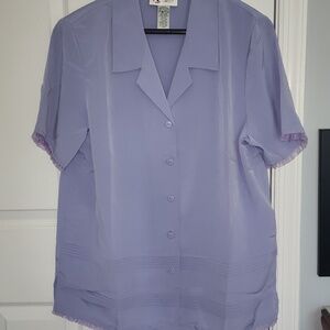 Periwinkle Button-Up Shirt